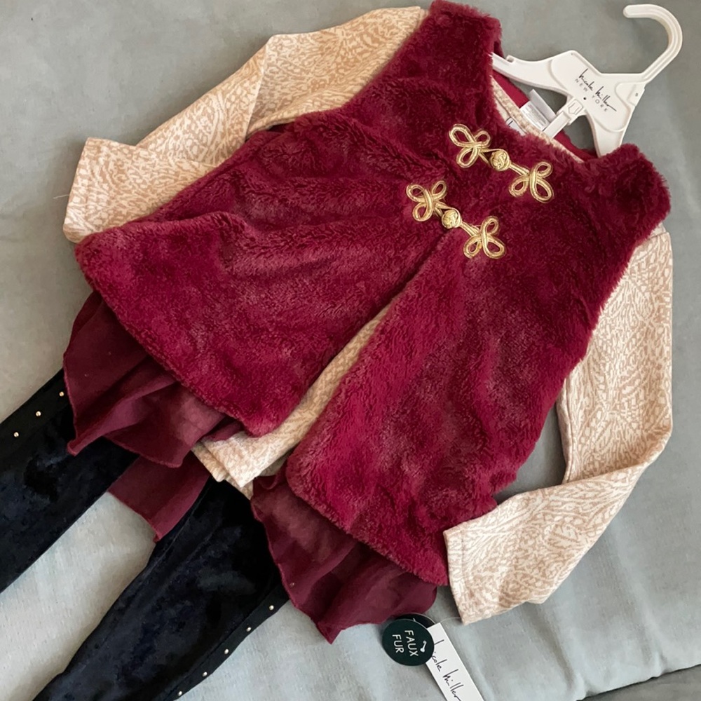 Girls 5T Nicole Miller 3 piece set NWT